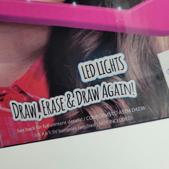 Grafix Neon Light Designer Drawing Art Kit 80s Game - Picture 3 of 5